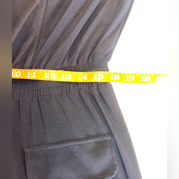 Vince Camino Women’s Wide Leg Blue Jumpsuit Sz L Casual Office Church Boho - Picture 8 of 12